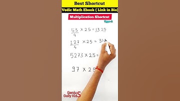 Multiplication Best Shortcut Trick for 25 Type-2 | Vedic Maths Multiply Shortcut #shorts #maths