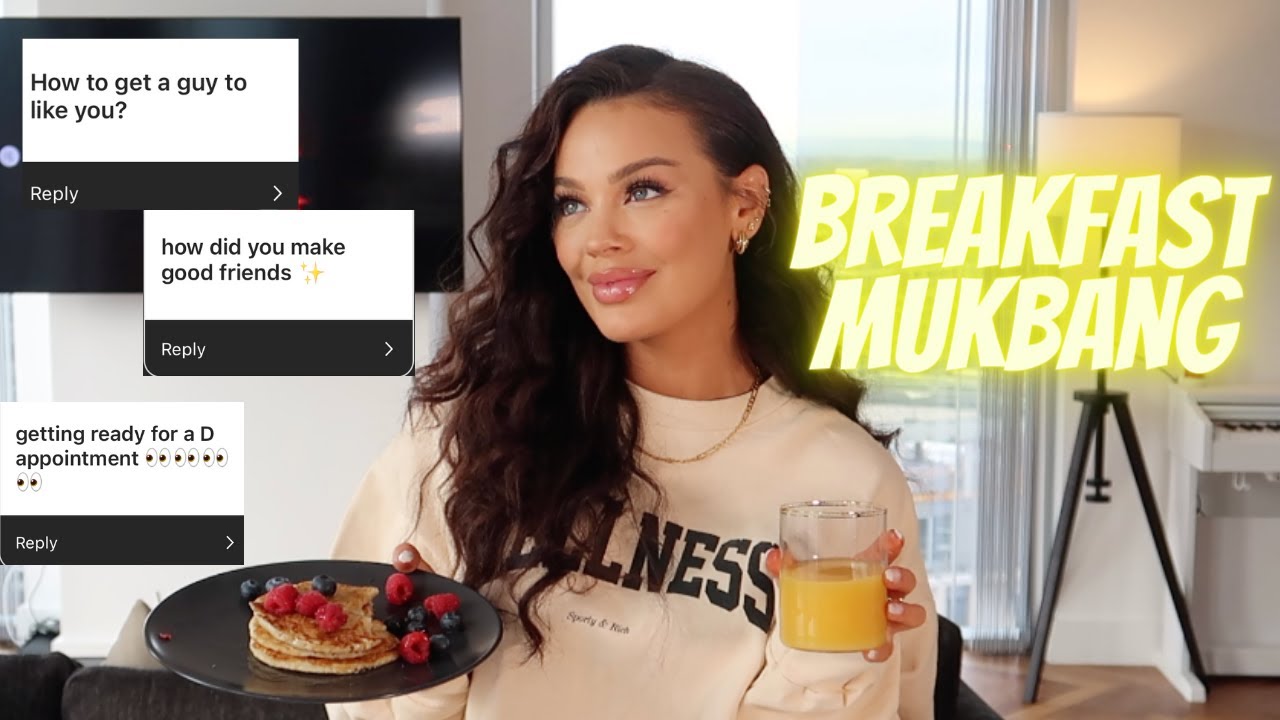 BREAKFAST MUKBANG - eat pancakes & chat with your sis