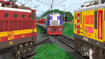 THREE TRAINS CROSSING IN SAME RAIL TRACK | BUMPY RAILROAD | RAILWORKS 3 TRAIN SIMULATOR | NTG GAMING