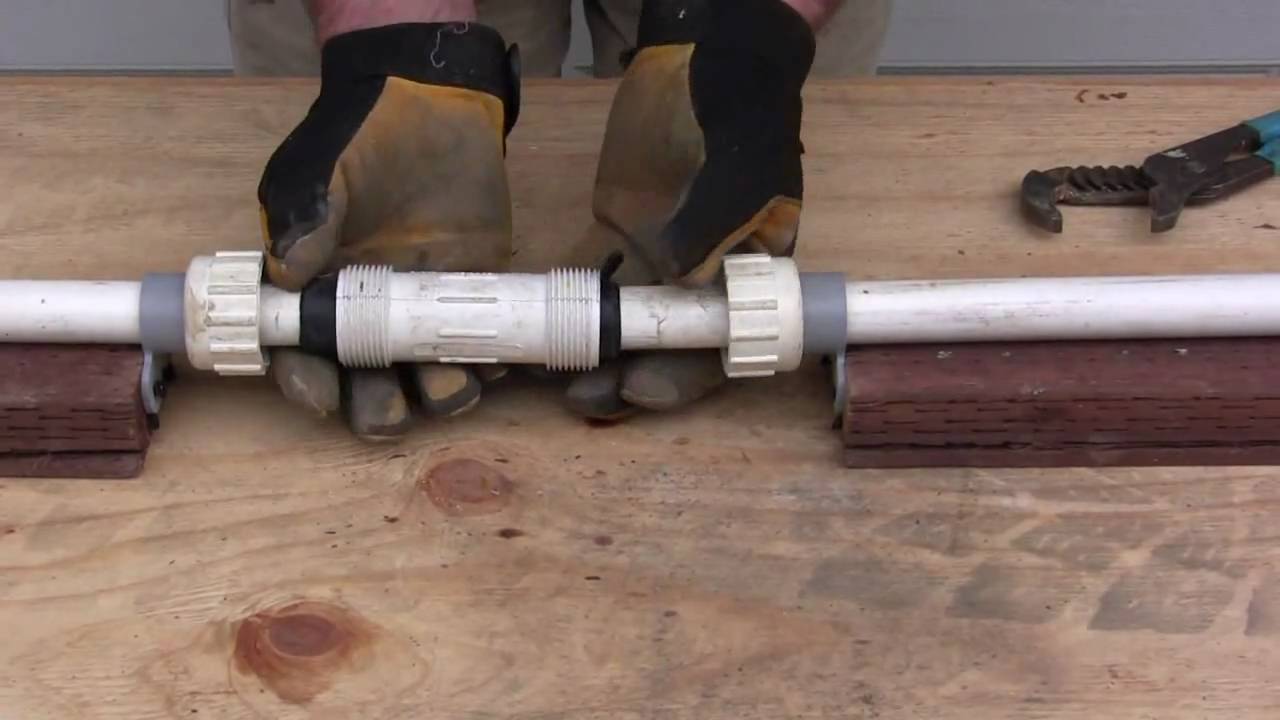 How To Repair Pvc Pipe The Compression Fitting Youtube