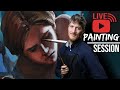 How to Become a FULL-TIME ARTIST and Other Art Related Issues - Live Painting Session #5