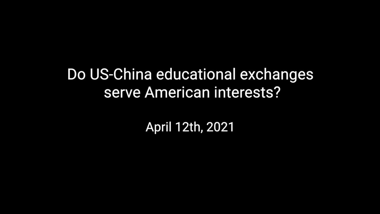 Do US-China educational exchanges serve American interests?
