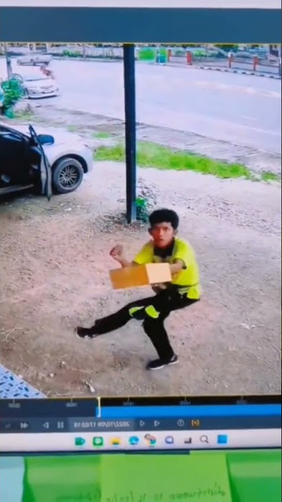kurir nakal tertangkap cctv #shorts #viral