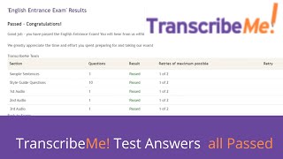 How To Pass TranscribeMe Exam in 2023 | TranscribeMe Audio Test Answers 2023