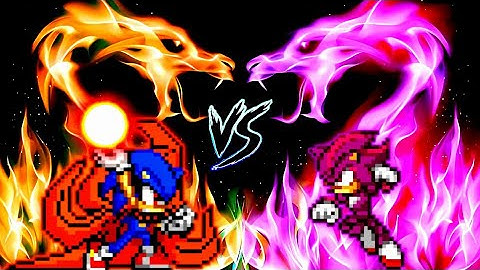 Sonic Baryon Mode V2 OP VS Shadow Ultra Ego V3 OP in Jump Force Mugen