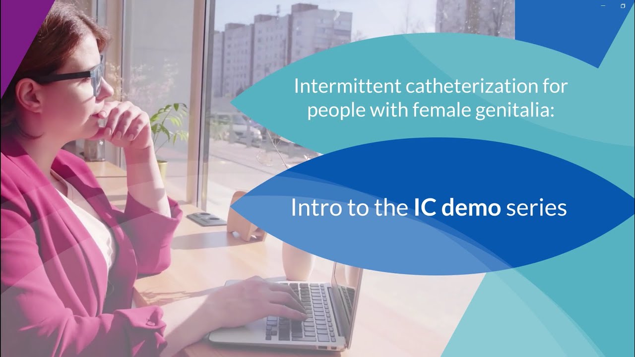 Intermittent catheterization for women IC demo positioning & supplies