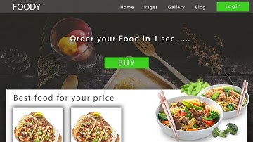 Web Design UI Concept for Food Ordering - Speed Art Tutorial