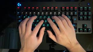 打鍵音 Logicool G Pkb 002 Gx Blue クリッキー 青軸風 Pro Tenkeyless Gaming Keyboard Youtube