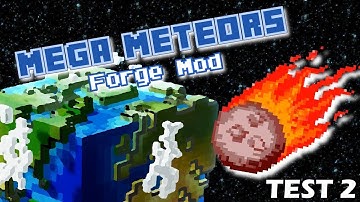 Falling Meteor in MINECRAFT - Mega Meteors Mod