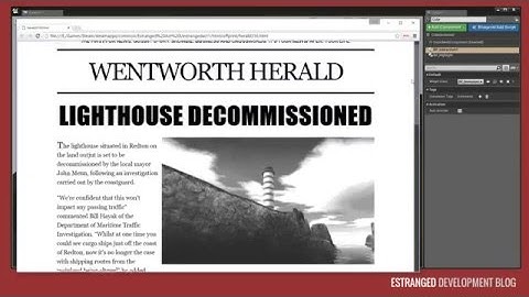 Estranged Dev Blog #4: Using UMG for In-Game Newspapers and Screens