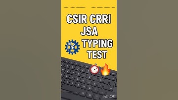 CSIR CRRI JSA TYPING TEST 🚨🎯 CSIR CRRI 2025 RESULT ⚠️✅ #csircrri #csircrri2025 #csirresult2025 #ssc