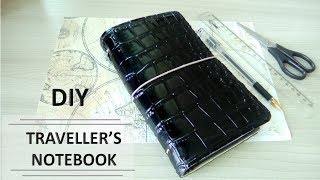 Как сделать ежедневник с нуля | DIY Traveller&#39;s notebook