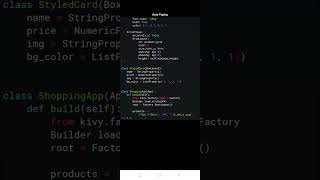Beautiful Shopping UI in Kivy. Build Apps using Python for Android iOS Desktop. #kivy #python 