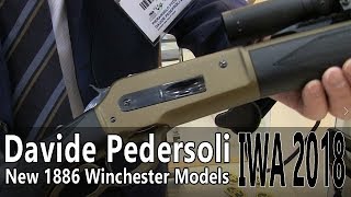 Pedersoli 1886 Winchester rifle new models IWA 2018 Part 2