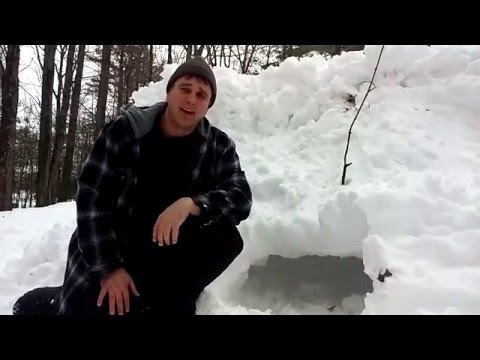 Como construir uma caverna de neve