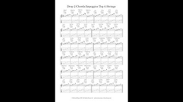 Drop 2 Chords  top 4 strings