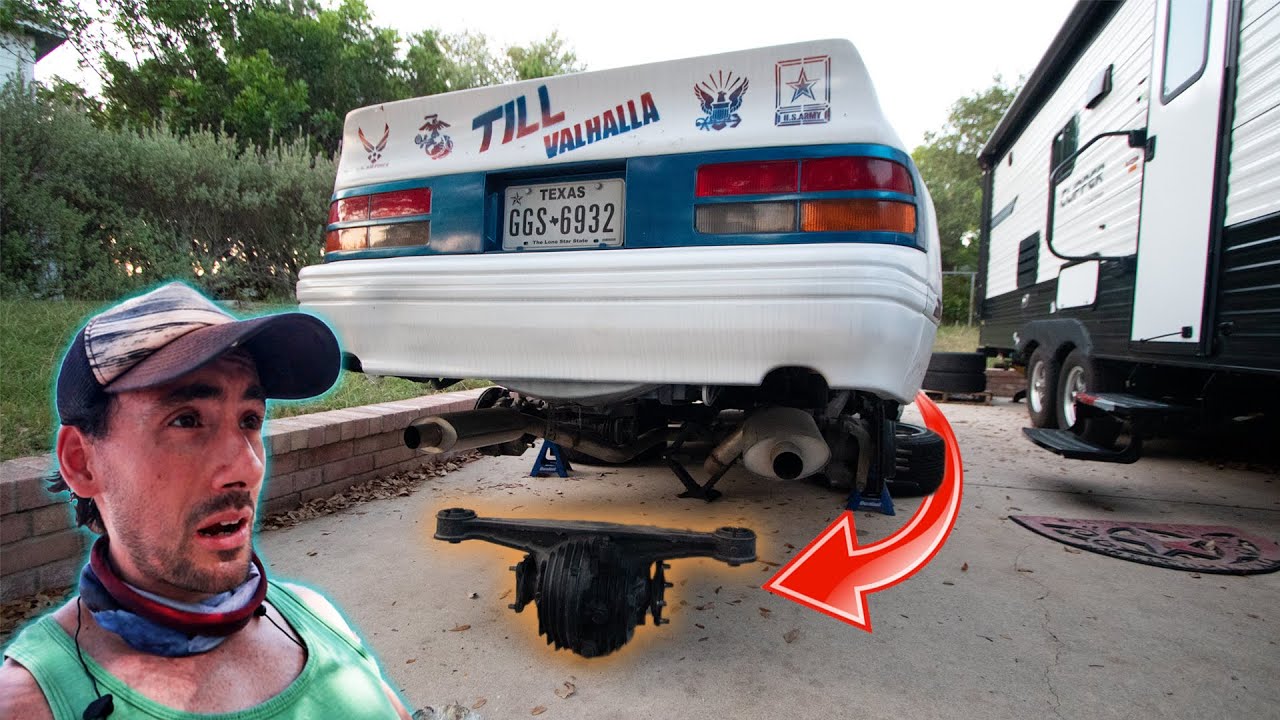 Removing my broken RX7 Differential - YouTube