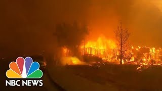 A series of forest fires have erupted throughout California causing massive amounts of damage and evacuations.

» Subscribe to NBC News: http://nbcnews.to/SubscribeToNBC
» Watch more NBC video: http:/