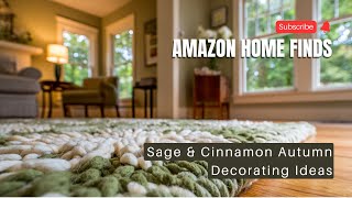 Fall Home Decor with Amazon Finds 2025 🍂 Sage & Cinnamon Earthy Neutrals for a Cozy Autumn Amazon Inspired Fall Decor Using Sage Green Cream