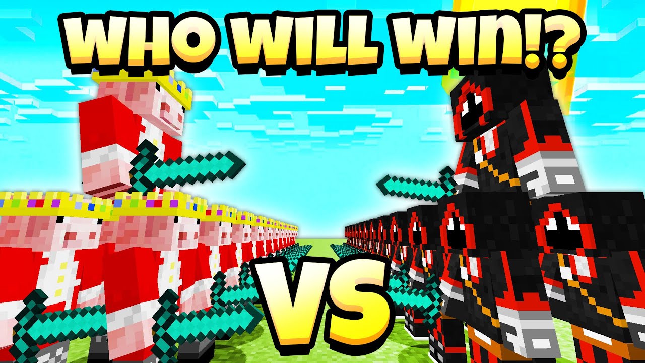 Technoblade Vs BadBoyHalo (DO NOT CHOOSE THE WRONG TEAM) - Minecraft Mob Battle