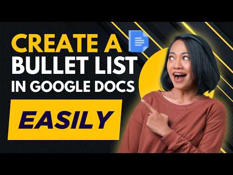 How to Create a Bullet List in Google Docs | Format Text with Bullet Points in Seconds