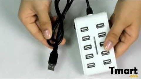 7.18 10 Port USB 2.0 High Speed Hub White-81005128