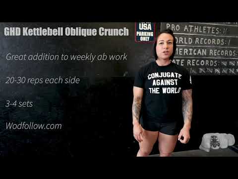 GHD Kettlebell Oblique Crunch