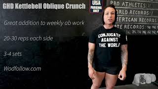 GHD Kettlebell Oblique Crunch