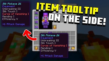 Side Tooltip Item - Texture Pack for Minecraft Pocket Edition