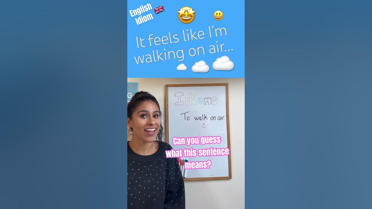 ☁️ I’m walking on air 🤔 what does it mean? English sentences 🇬🇧 