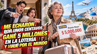 Mi hijo y nuera me echaron por unos centavos—gané 5 millones en la lotería y viajé por el mundo.