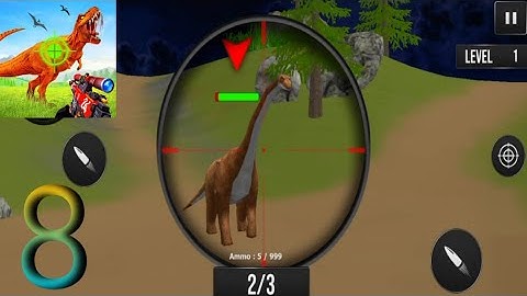 Jungle Dino Hunting Gun Games Android Gameplay Part - 8