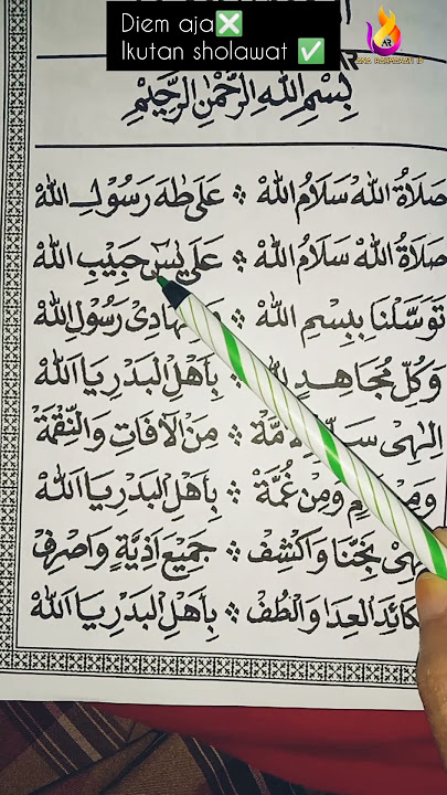 SHOLAWAT NABI SHOLAWAT BADAR VERSI ILIR ILIR SHOLATULLAH SALAMULLAH A'LA THOHA RASULILLAH