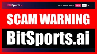 BitSports.ai scam review - BitSports is a SCAM [WARNING VIDEO]