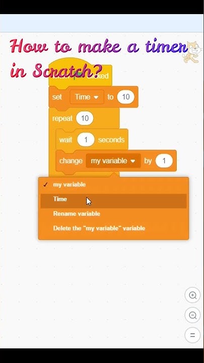 How to Make a Timer in Scratch #shorts #scratch - YouTube