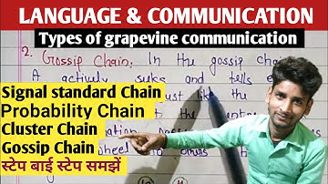 04 -Types of grapevine communication #single standard chain |types of communication