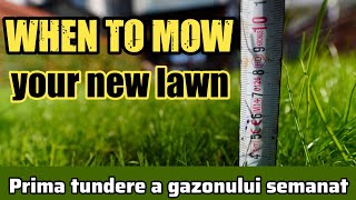 Prima tundere a gazonului! - First mow new grass  #husqvarna #bosch #landscaper #lawn #mowing