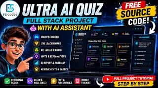 Build an Ultra AI Quiz App in HTML, CSS & JavaScript | FREE Source Code (2026)