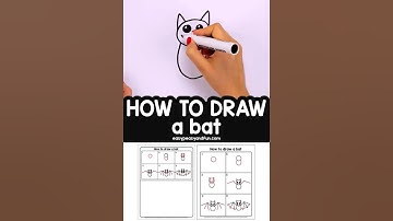 How to Draw a Bat – Step by Step Bat Drawing Tutorial