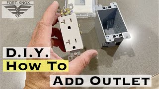 How To Add an Outlet ANYWHERE | Wiring a Receptacle | Old Work Electrical Box | Carlon PVC