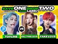 Save one song kpop same company  label   save 1 drop 2  wow kpop games  kpop quiz 2024