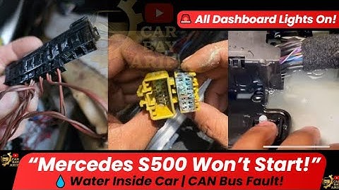 Mercedes S500 CAN Bus Fault Fix | Water Inside Car | Dashboard Warning Lights Problem Solved