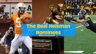 The Real Heisman Nominees