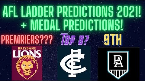 AFL 2021 Predictions! l Ladder, Finals + Awards!!!