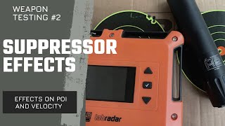 Suppressor effects on point of impact and velocity - tested