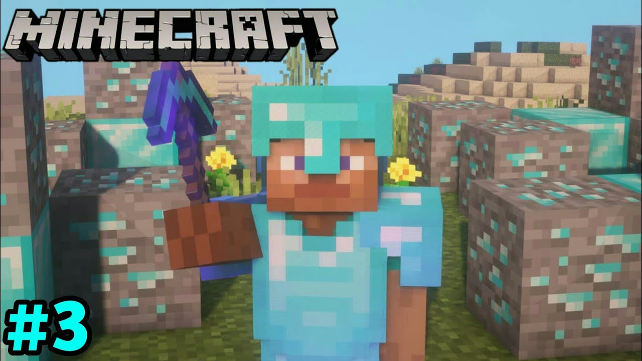 I START FARMING AND FIND DIAMOND | MINECRAFT GAMEPLAY #3 - YouTube