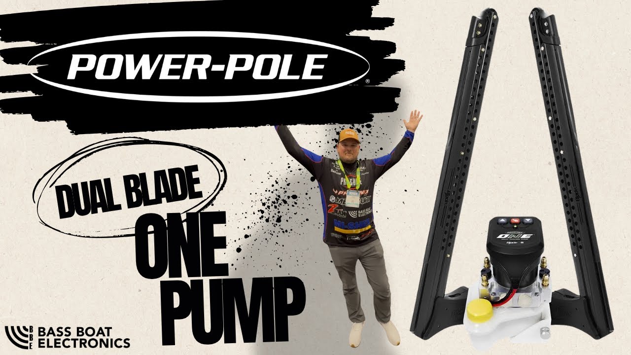 Power-Pole One Pump Dual Blade – Clean, Simple, Reliable Shallow Water Anchor Solution