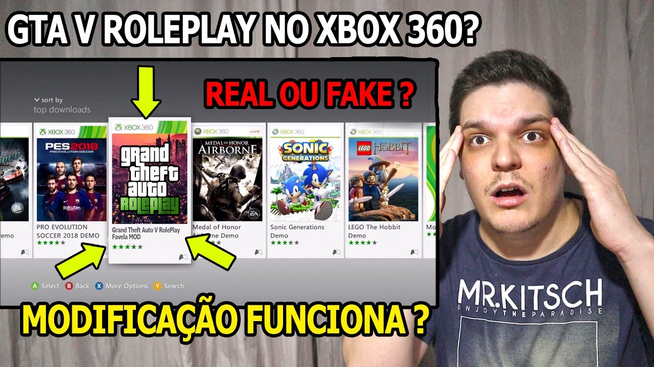 GTA 5 ROLEPLAY NO XBOX 360 ? - O SONHO DE TODO USUÁRIO DO XBOX 360 SERÁ  REALIDADE ? ( CUIDADO ) 😧😧😧 