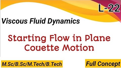 Starting Flow in Plane Couette Motion | Viscous Fluid Dynamics | Fluid Mechanics #MScFinalYearMaths