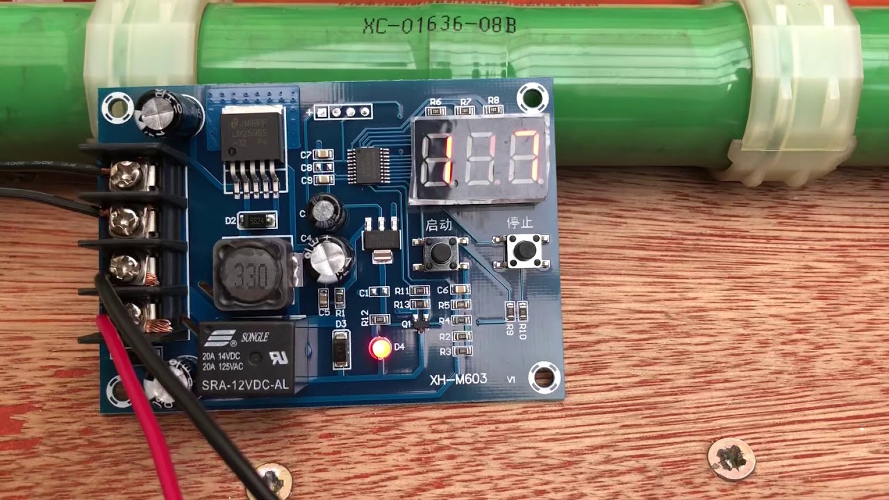 Charger control module XH-M603 lithium battery - YouTube